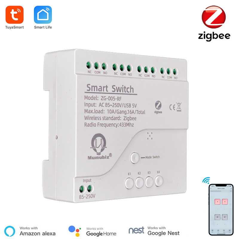 Tuya Smart Zigbee 220V Switch  - Tuya 4 Channel review and price